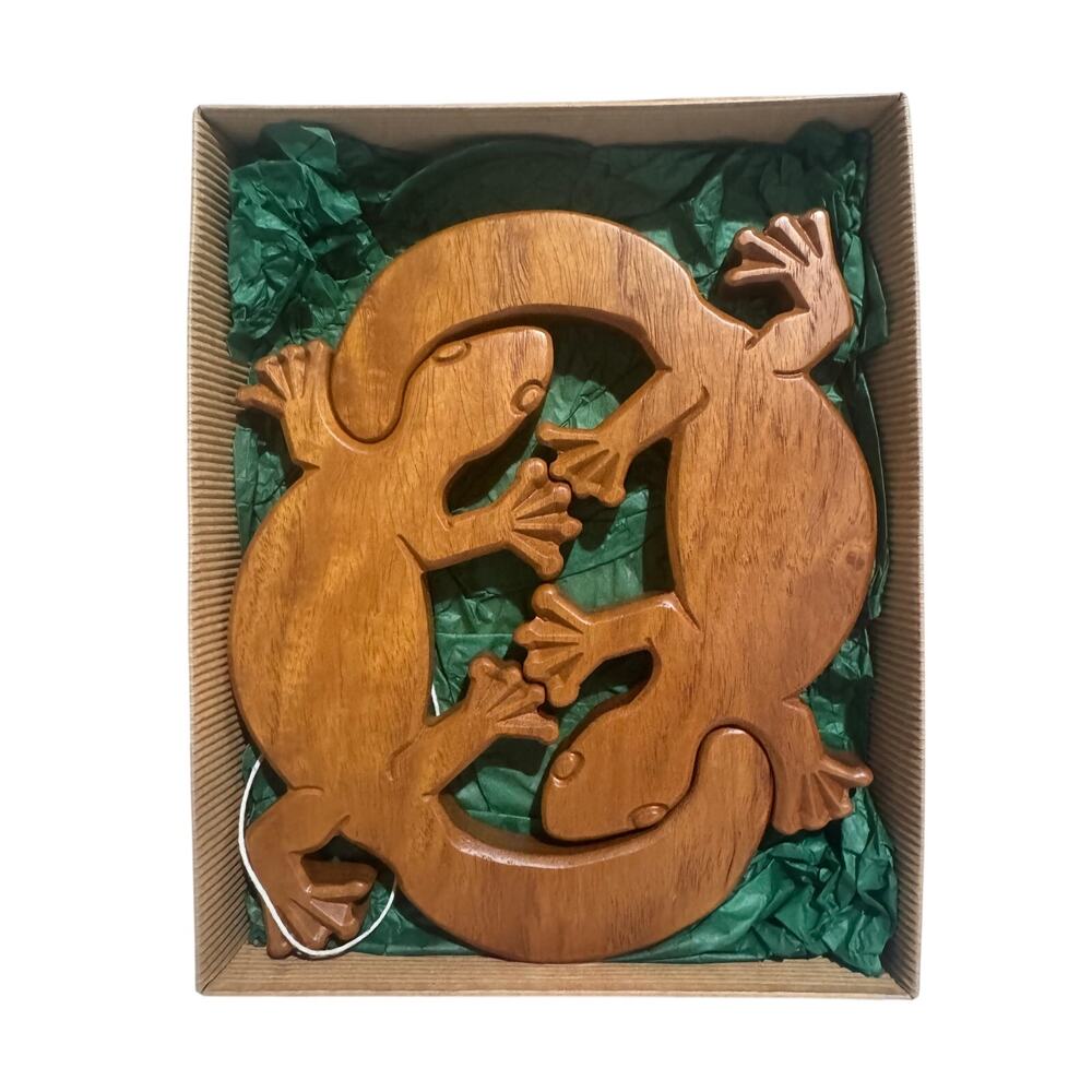 Australian New Guinea Rosewood Gecko Hot Pads Trivets